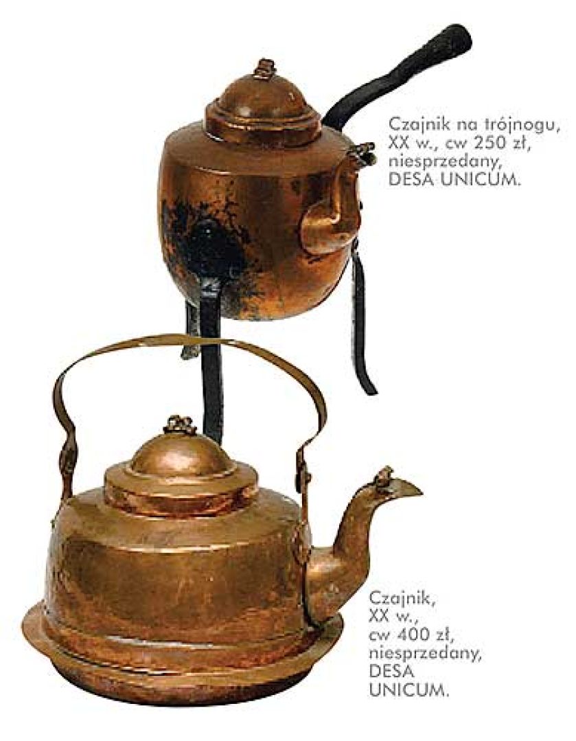 Czajnik, XX w., cw 400 zł, niesprzedany, DESA UNICUM.