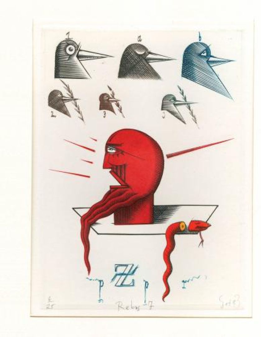 Eugeniusz Get Stankiewicz- Z albumu Rebusy , 1984 r., Muzeum Śląskie w Katowicach