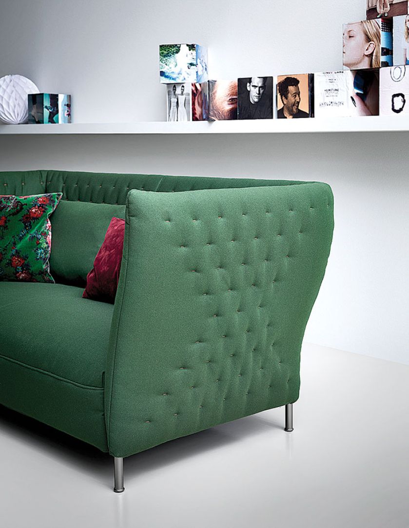 QUILT, kanapa w piku i kontrastowej nici przeszycia, SABA, e-interium.pl