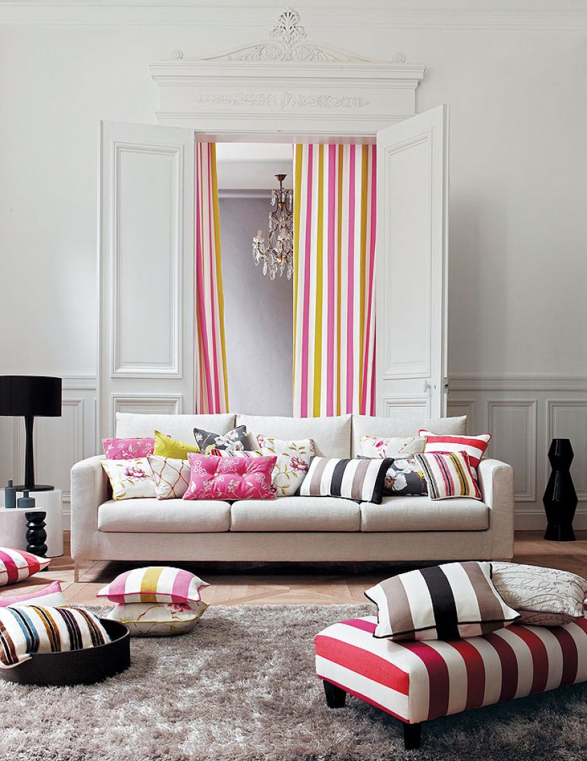 Bastide - rodzina wzorzystych tkanin łączących len z bawełną JVD