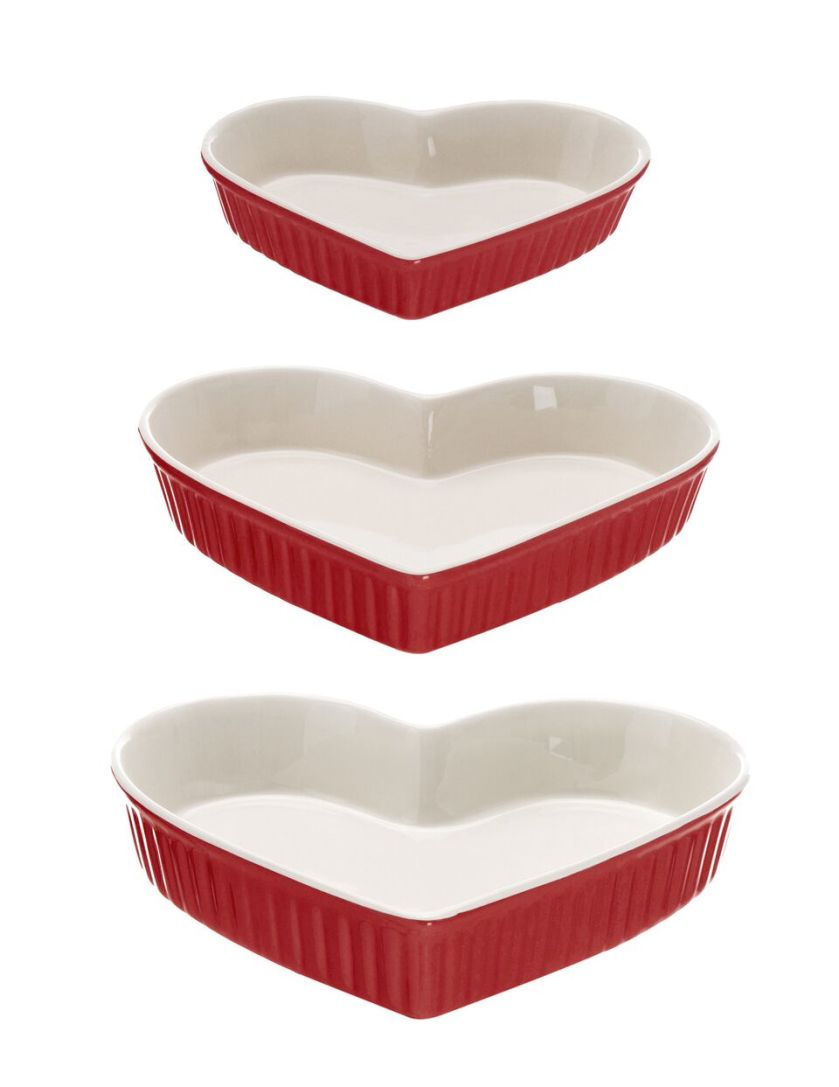 Kolorowa ceramika w kształcie serca.