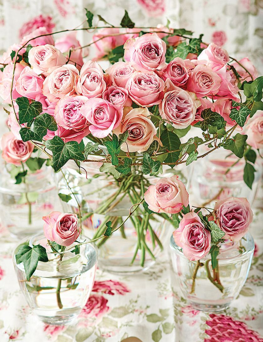 Róże, jaskry, hortensje: bukiety jak malowane