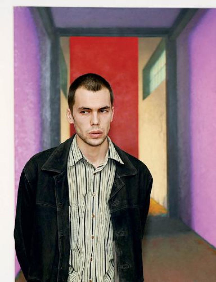 Antoni Starowieyski podczas wernisażu w Galerii aTAK.