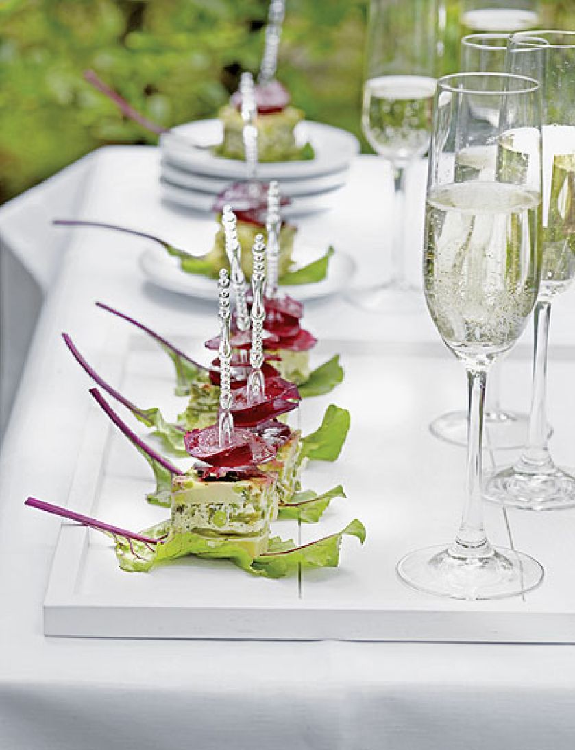 Fritata z zielonym groszkiem i ziołami