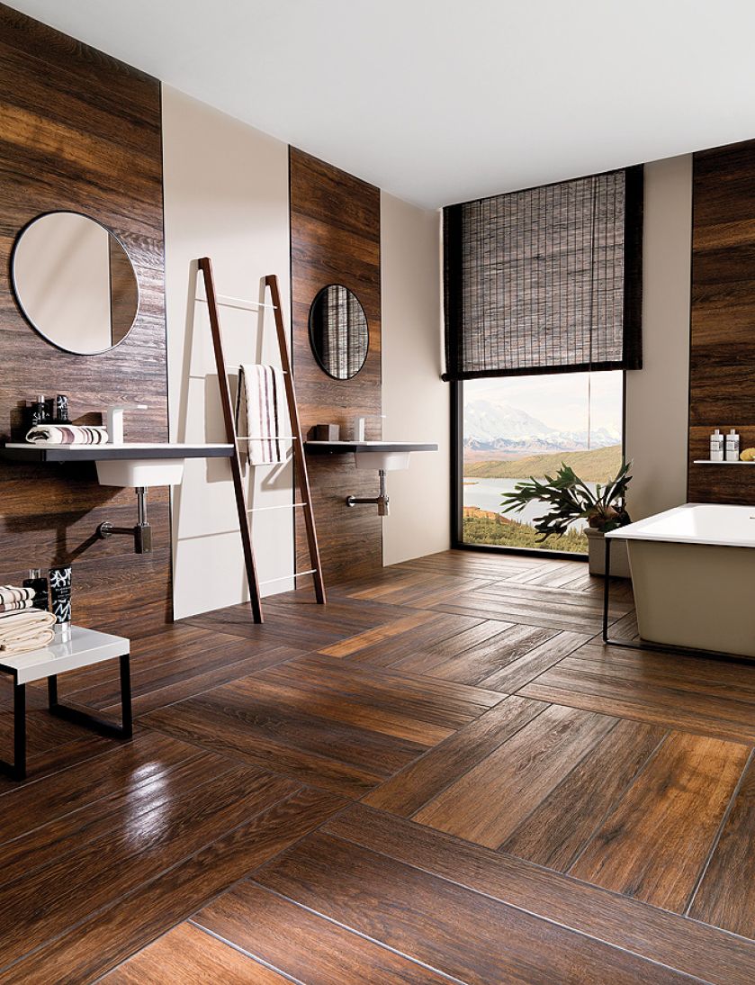 Venis Hampton Brown kosztują 329 zł za metr kwadratowy (płytki mają wielkość 22 x 90 albo 14,3 x 90 cm), GALERIE VENIS