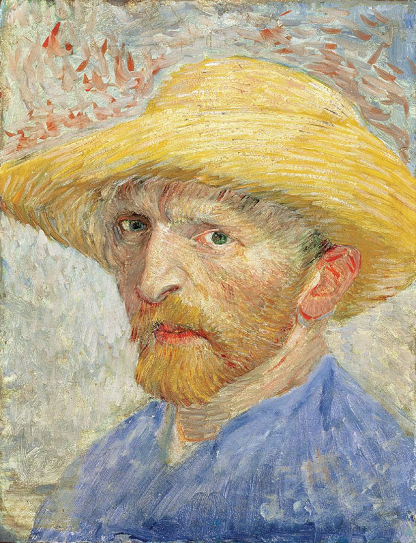 Vincent van Gogh w słomianym kapeluszu, Paryż, lato 1887 r.