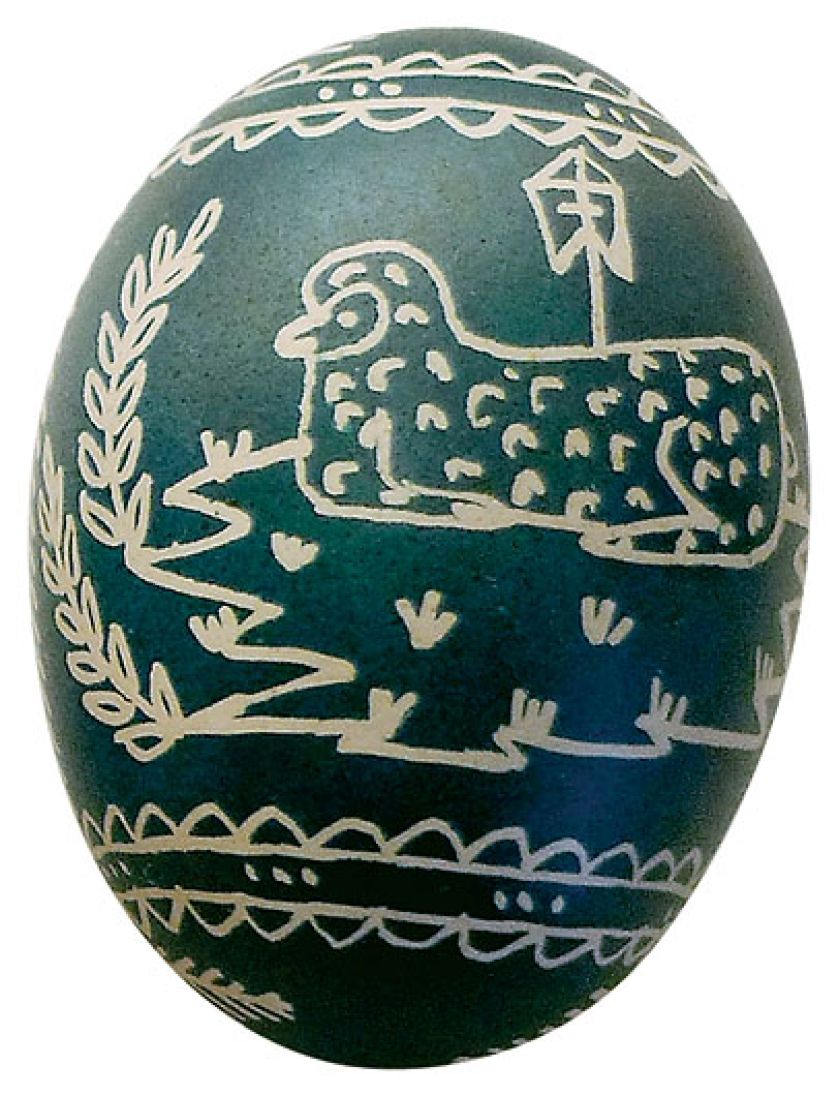 Zdobiona techniką rytowniczą, fot. Muzeum rolnictwa w Ciechanowcu.