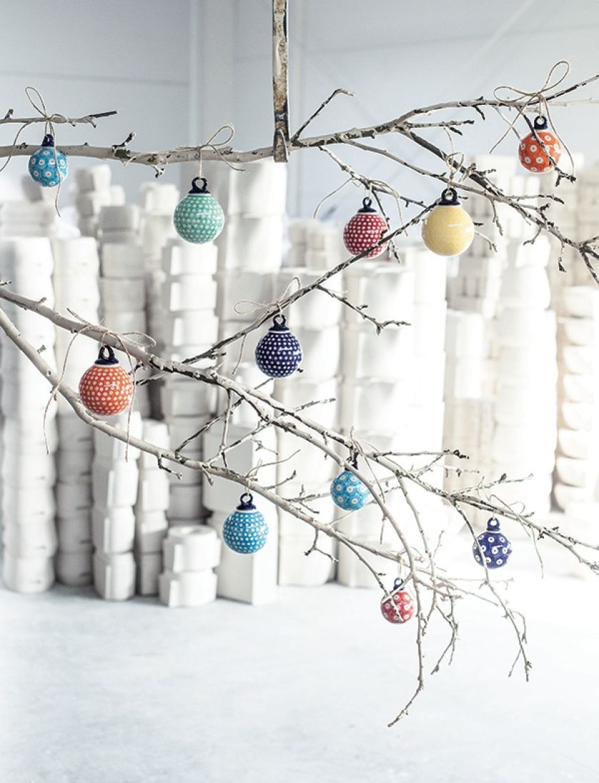 Ręcznie malowane bombki, Manufaktura Bolesławiec, POLISH-POTTERY.COM.PL