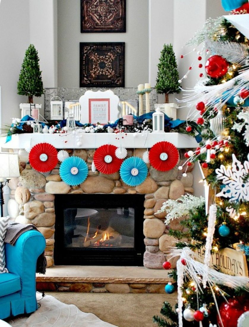 Kominek w świątecznej oprawie. Kominek w świątecznej oprawie