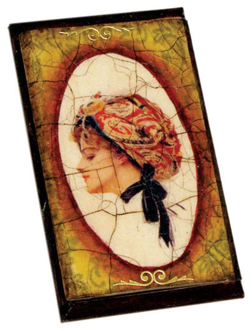 Ręcznie malowany wizytownik, Anna Chmura, www.artmaginarium.pl