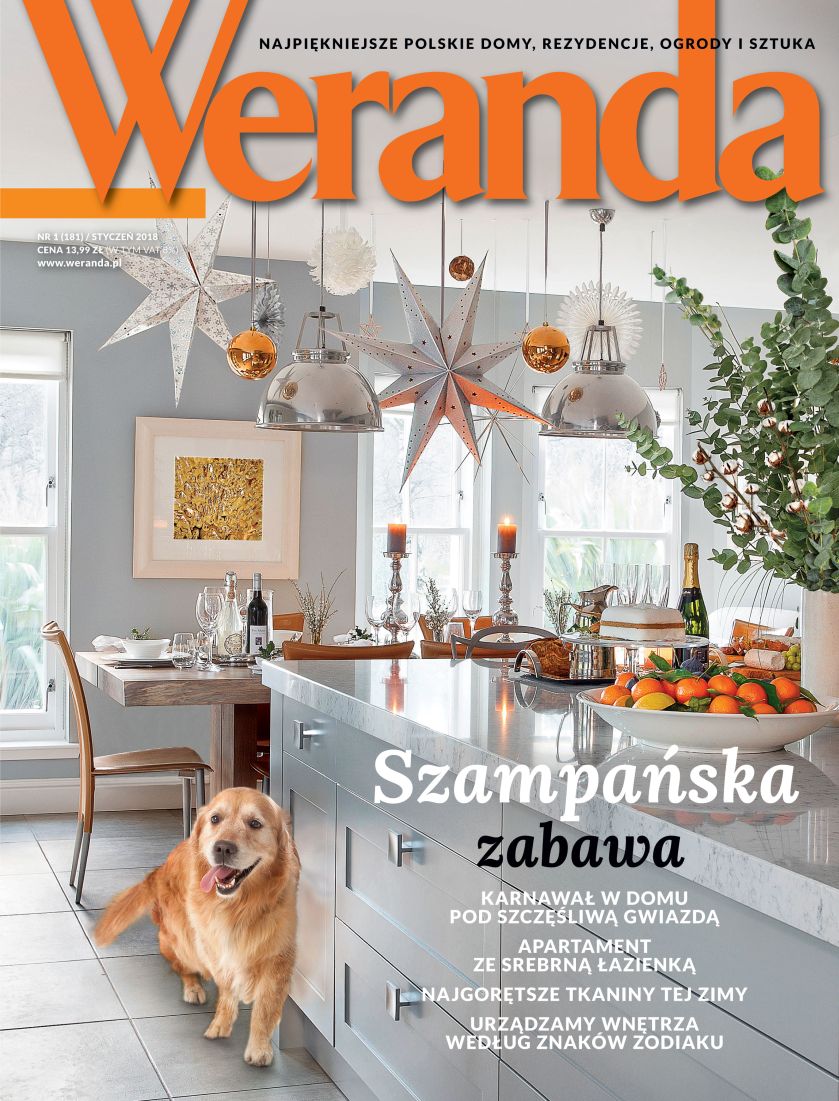 Cały artykuł i sesja zdjęciowa w styczniowym wydaniu magazynu Weranda : https://www.weranda.pl/aktualny-numer