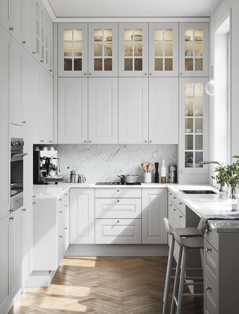 Białe meble kuchenne