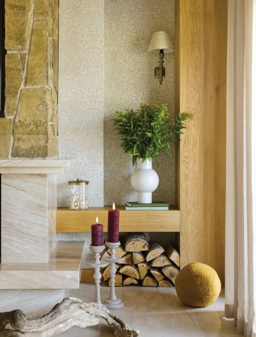 schowek półka na drewno