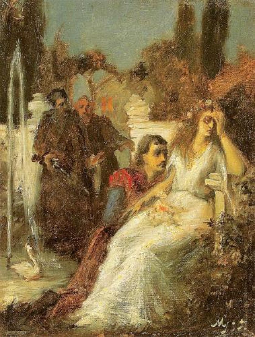 Maurycy Gottlieb Czaty , 1875 r., Lwowska Galeria Obrazów, Lwów