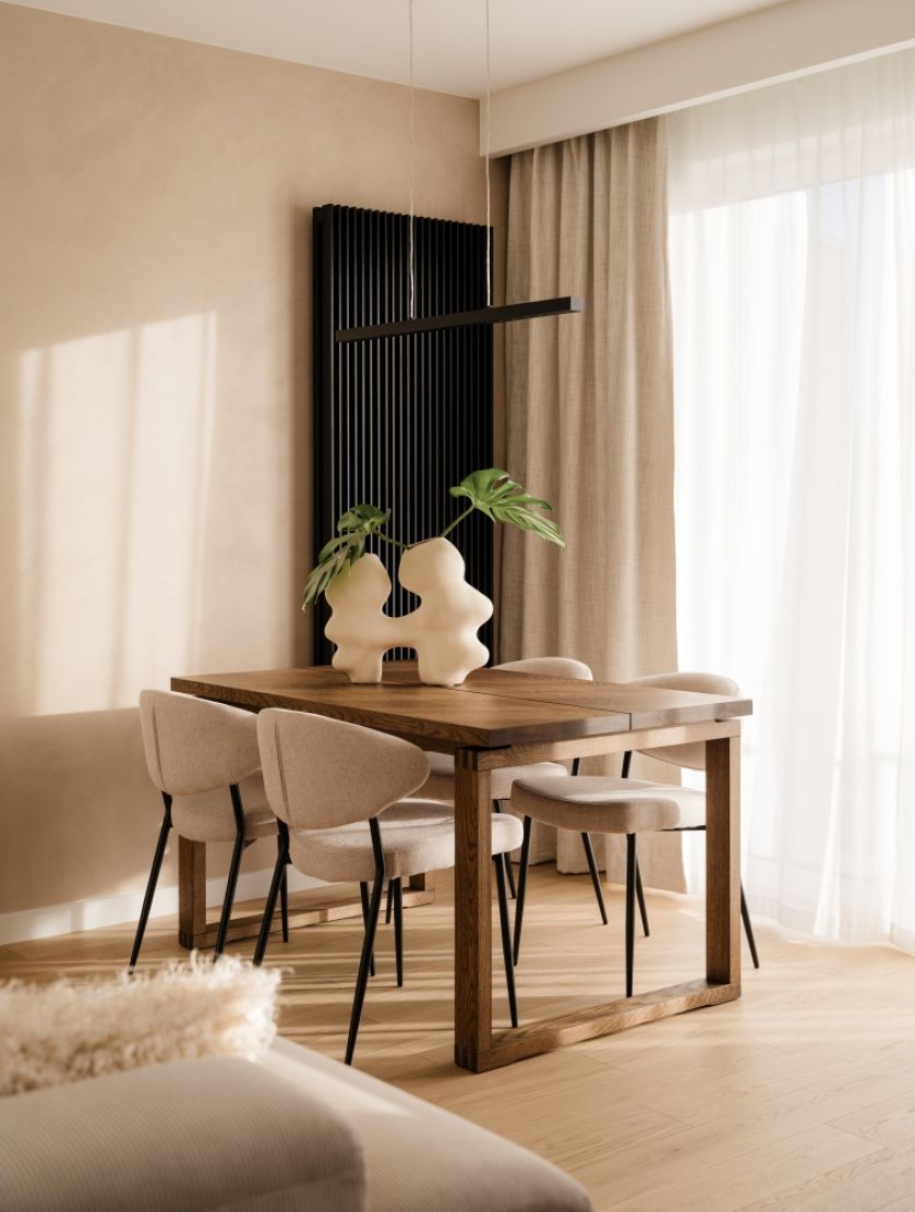 styl japandi jadalnia