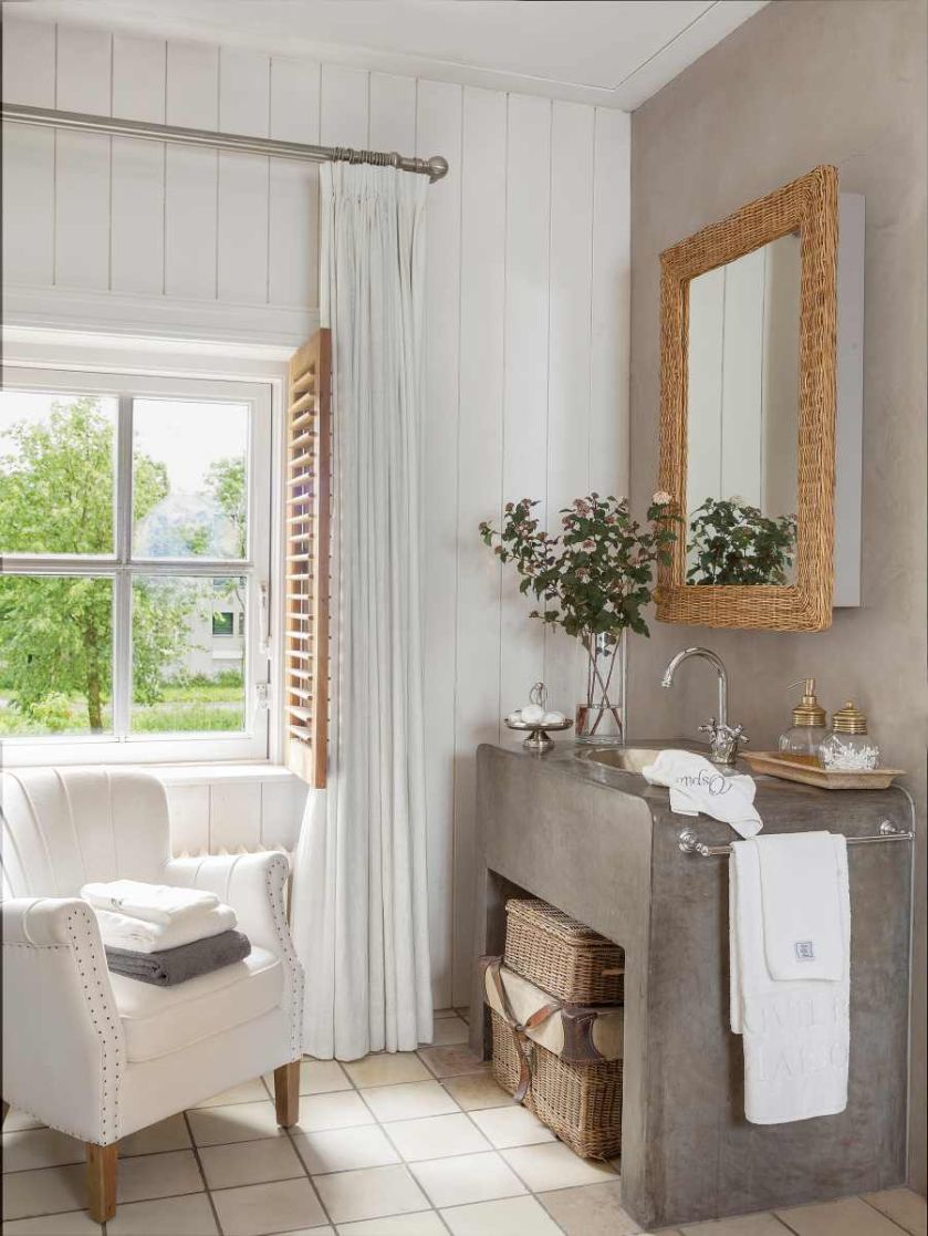 Mieszają się tu style rustykalny z prowansalskim, a wszystko okraszone jest szczyptą angielskiego charakteru.