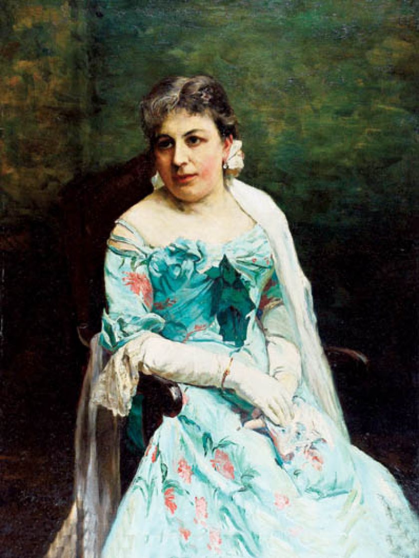 Alfred Wierusz-Kowalski, Portret żony , 1907 r, cs 100 tys. zł, REMPEX