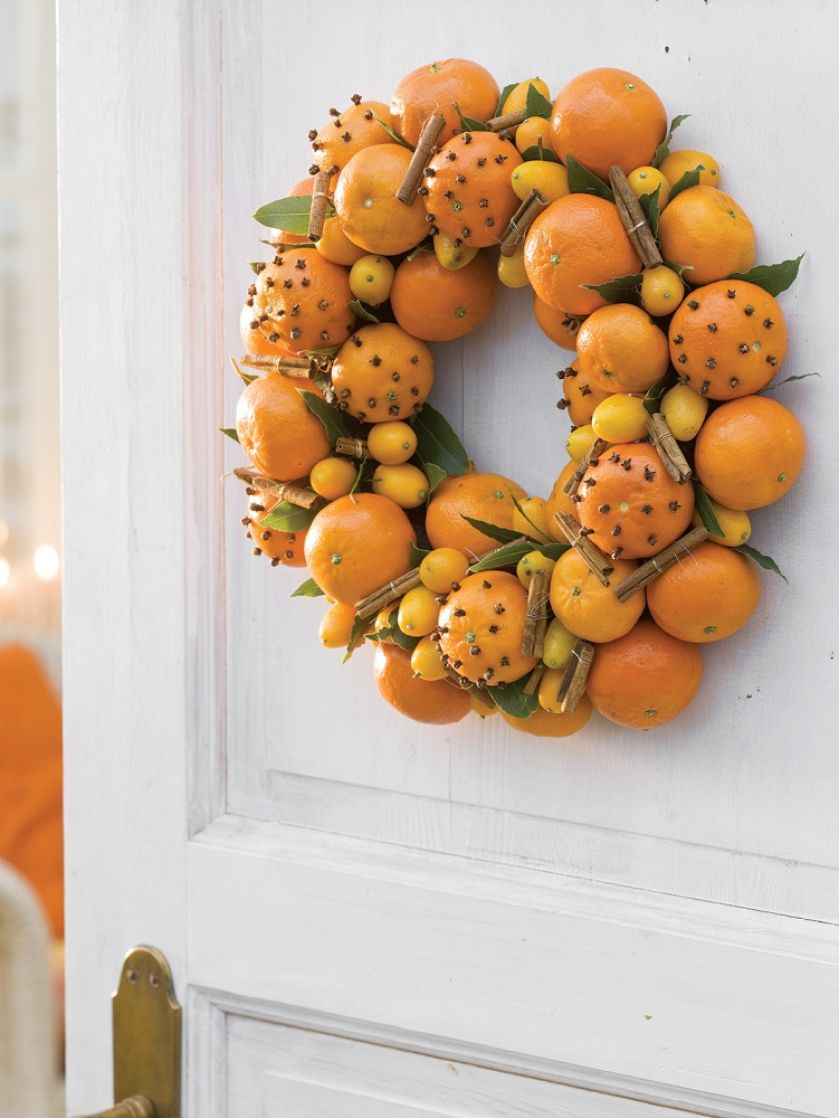 Wianek bożonarodzeniowy na drzwi