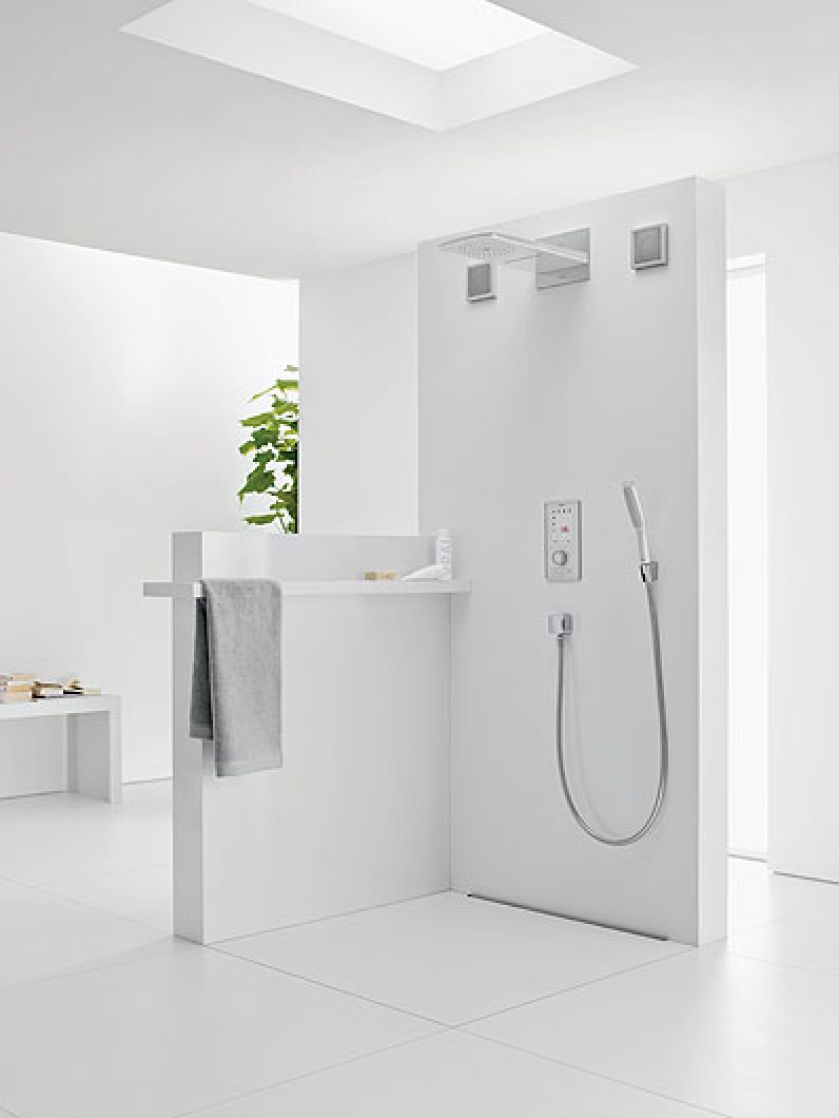 Elektroniczny sterownik do prysznica z ekranem dotykowym, 20 787 zł, główka prysznicowa PuraVida, 812