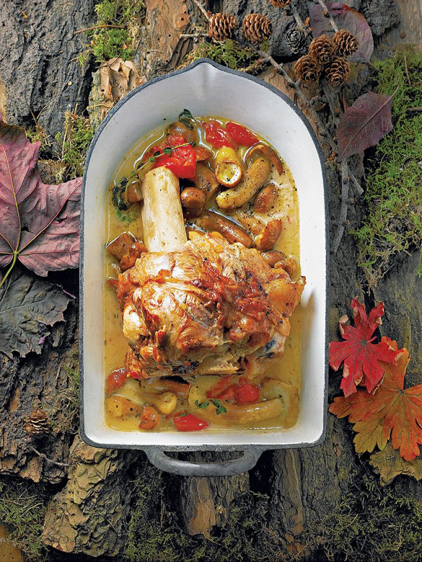 Gicz cielęca z prawdziwkami