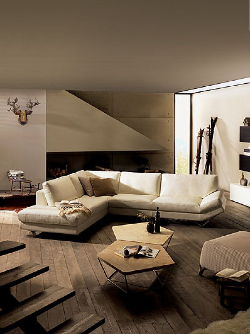 Releve – narożnik w eleganckiej tkaninie