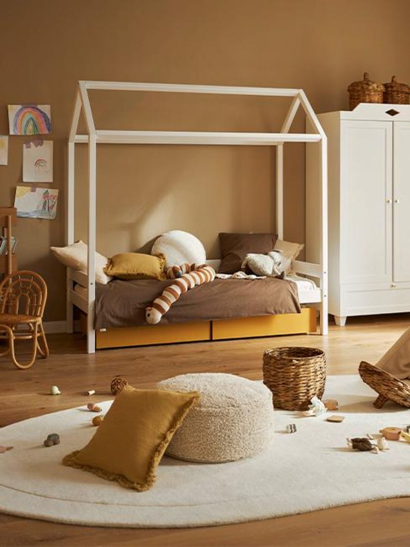 łóżko dla dziecka wysuwaną szufladą