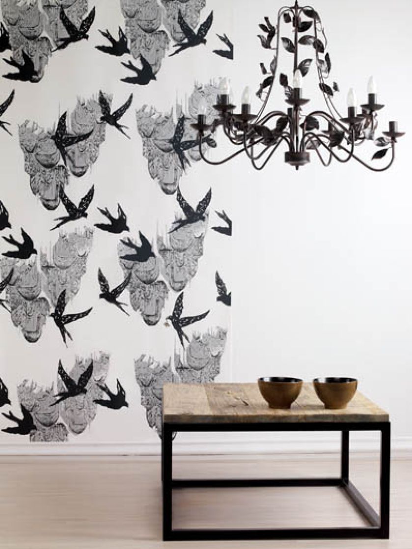 Tapety i tkaniny z pięknymi, zaskakującymi wzorami.