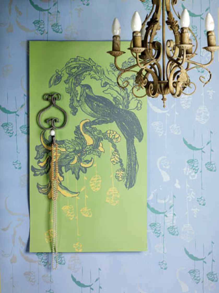 Tapety i tkaniny z pięknymi, zaskakującymi wzorami.