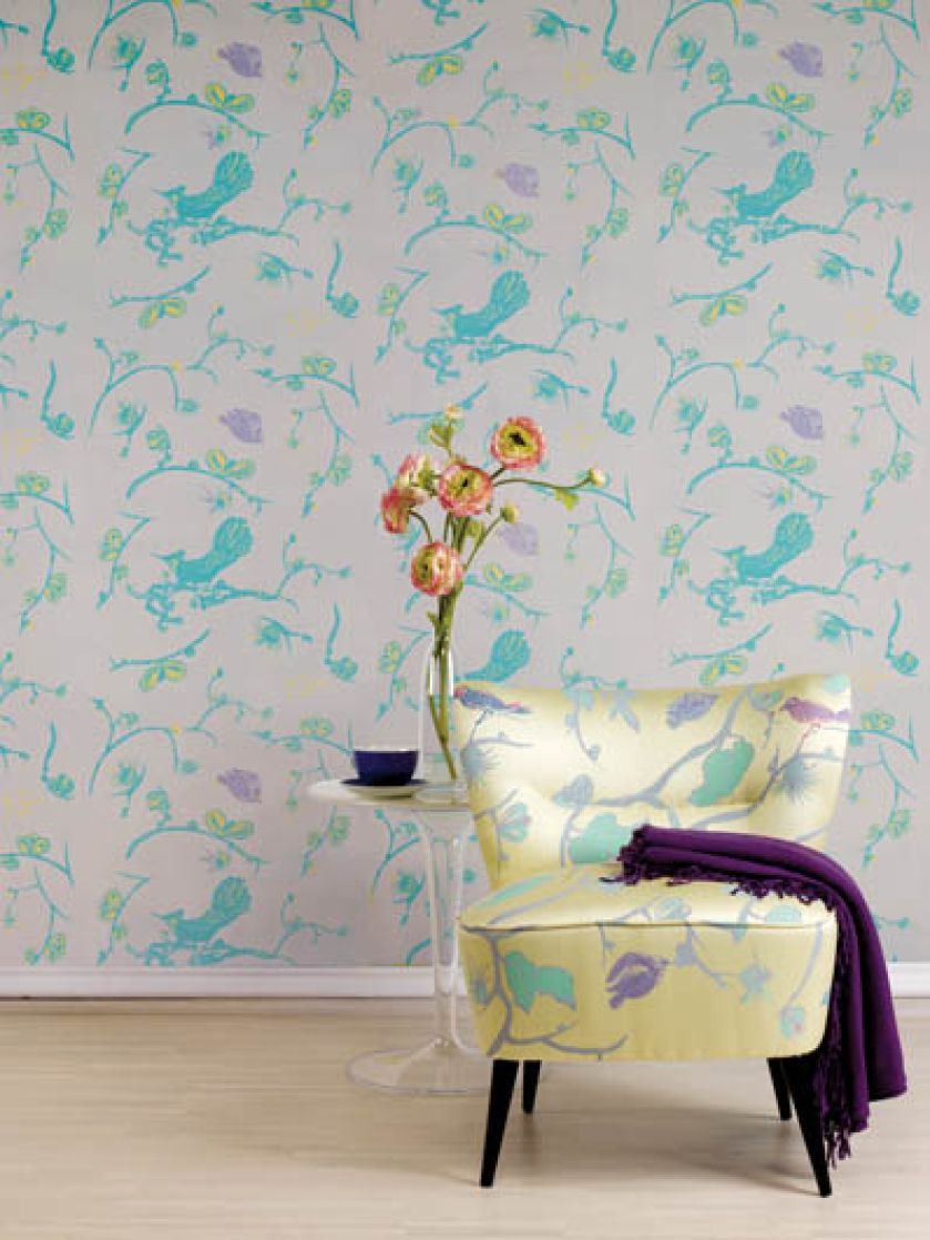 Tapety i tkaniny z pięknymi, zaskakującymi wzorami.