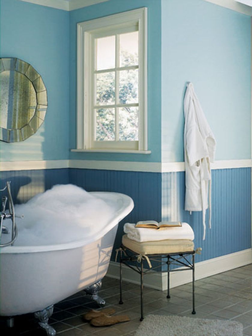 Tę łazienkę pomalowano farbą Aura z kolekcji Bath SPA Matte Finish. BENJAMIN MOORE