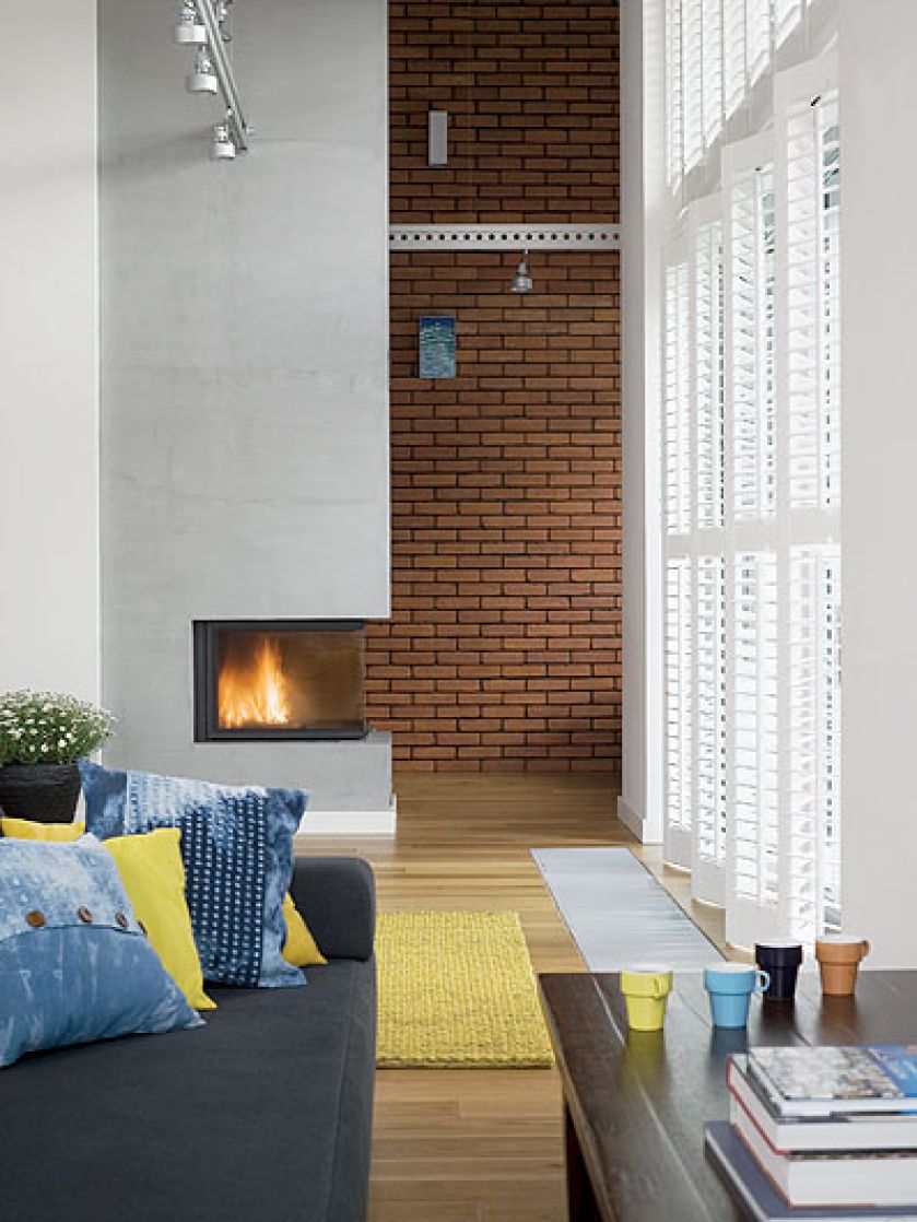 Wykończony jest francuskim betonem mercadier firmy SML Concept.