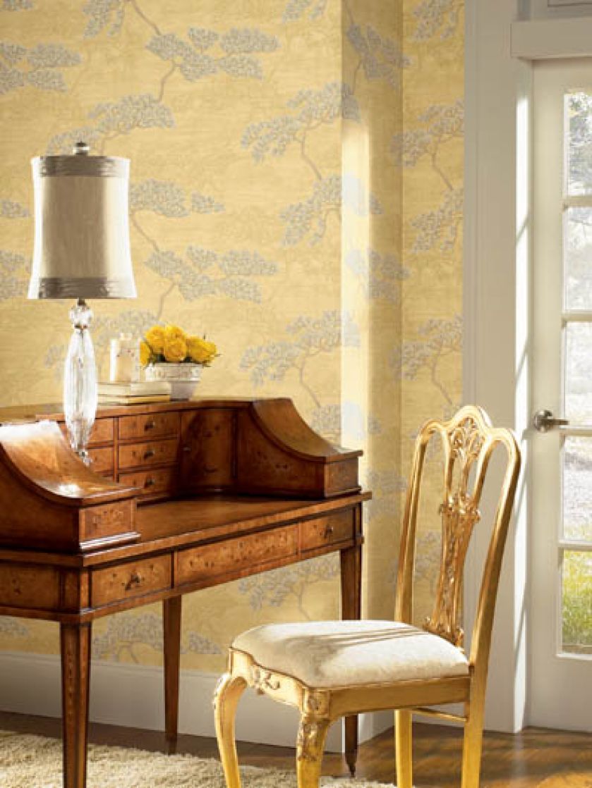 Złocista tapeta Sumatra - projekt Ronald Redding.