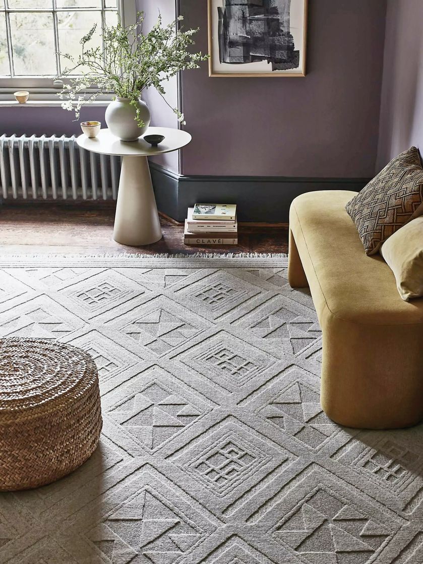 jak dobrać rozmiar dywanu do narożnika