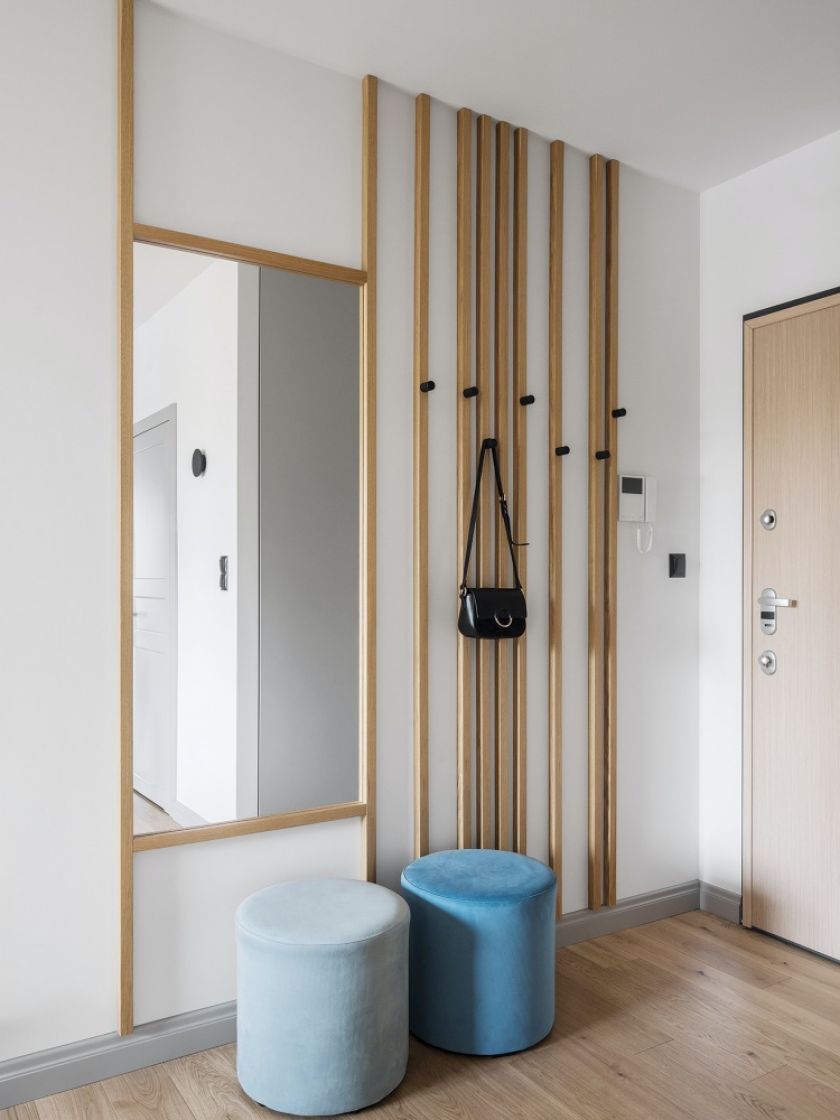 lamele w przedpokoju