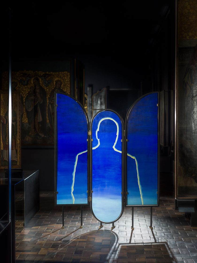 Parawan z pracą grupy LUXUS. Unikatowe parawany polskich artystów na aukcji „Spragnieni Piękna”