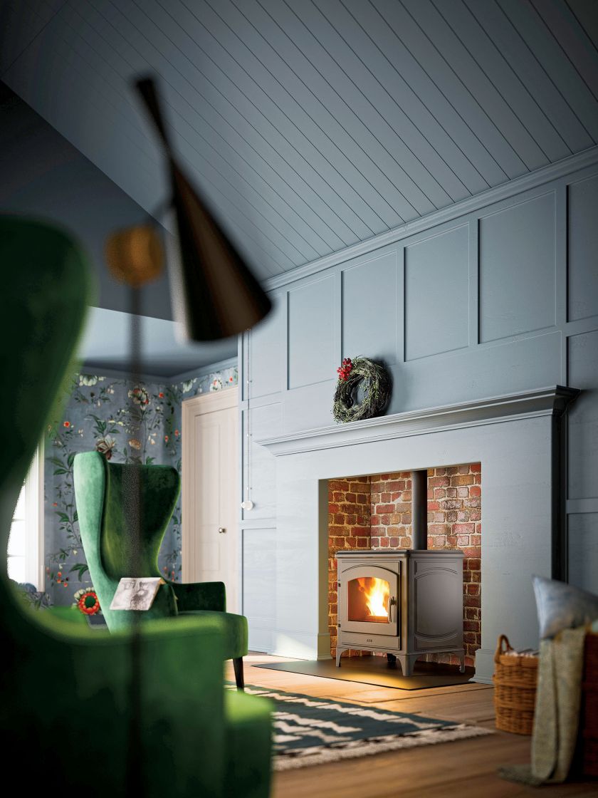 Ciepła zima przy kominku