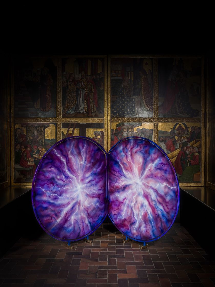 Parawan z pracą Sławka Pawszaka. Unikatowe parawany polskich artystów na aukcji „Spragnieni Piękna”