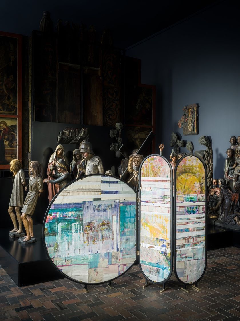 Parawan z pracą Radka Szlagi. Unikatowe parawany polskich artystów na aukcji „Spragnieni Piękna”