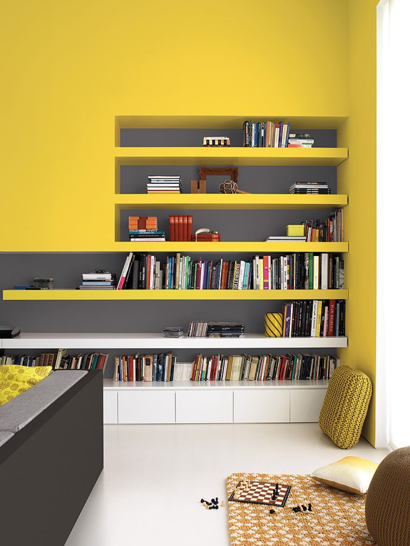 Ciekawe zestawienie: Korzeń Kurkumy i Zimowa Cisza, ok. 55 zł/2,5 l, Dulux