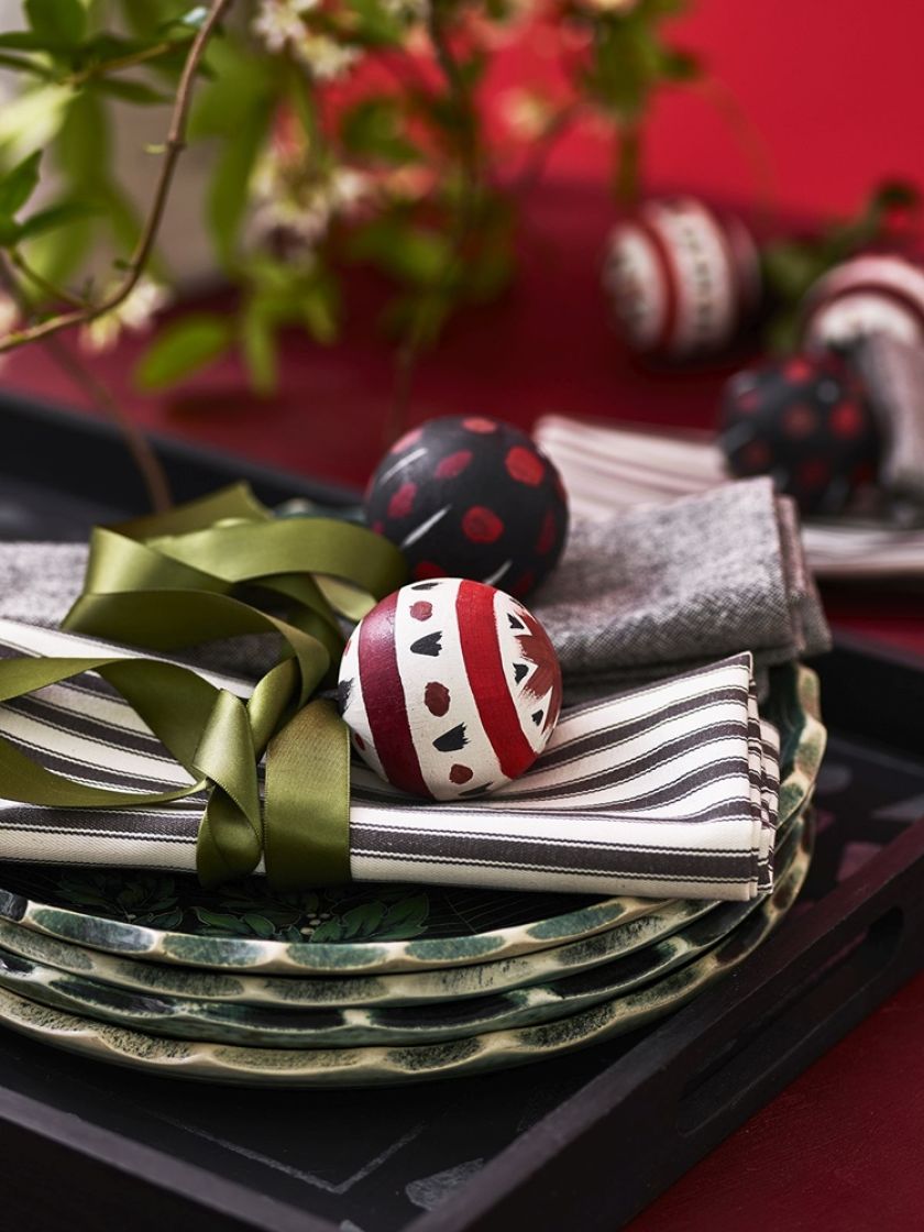 dekoracje stołu na boże narodzenie