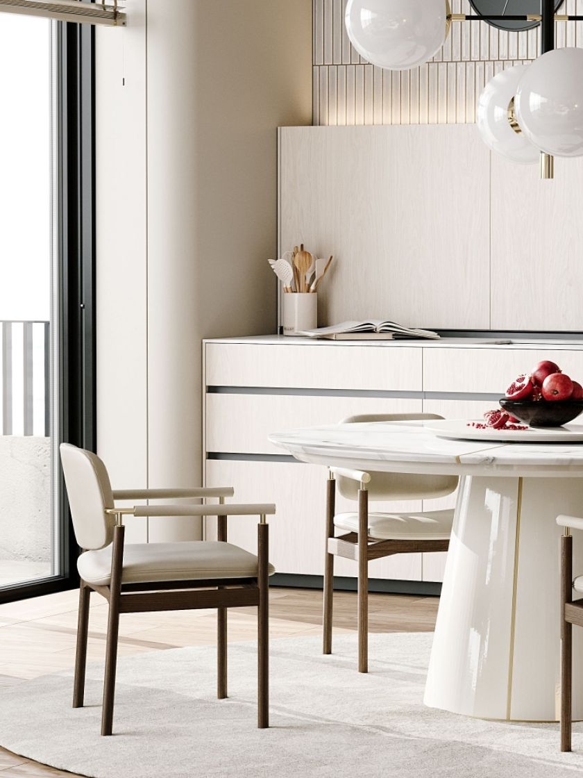 Pantone Cloud Dancer kolor roku 2026 we wnętrzach