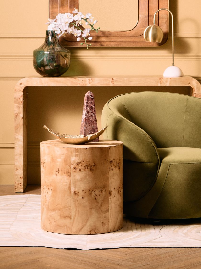 kącik wypoczynkowy w salonie