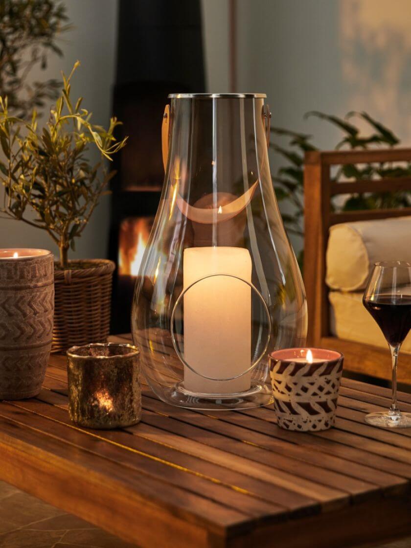 nastrojowe oświetlenie tarasu