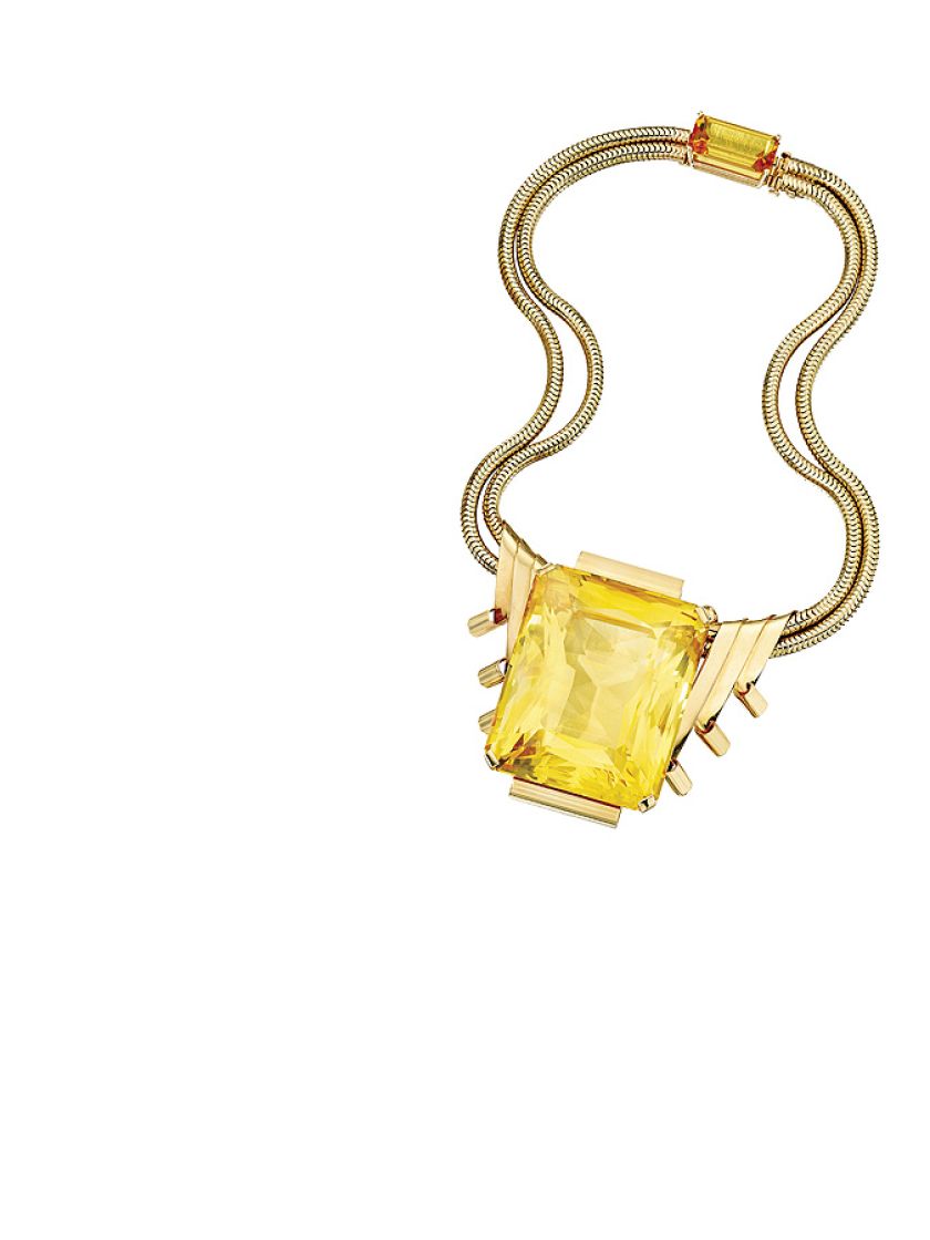 Naszyjnik zaprojektowany dla Joan Crawford w 1940 r., Paul Flato, www.sothebys.com