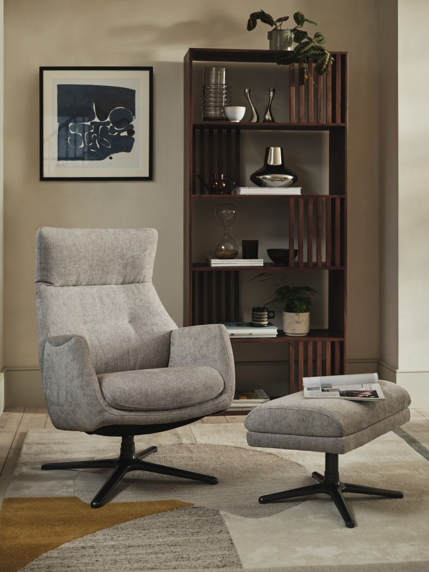 szary salon nowoczesny