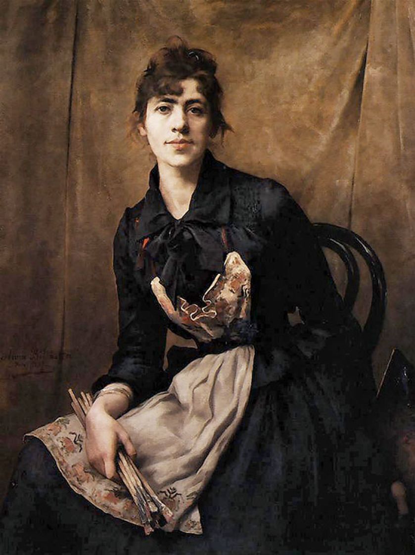 Autoportret , 1887 r. Anna Bilińska-Bohdanowicz
