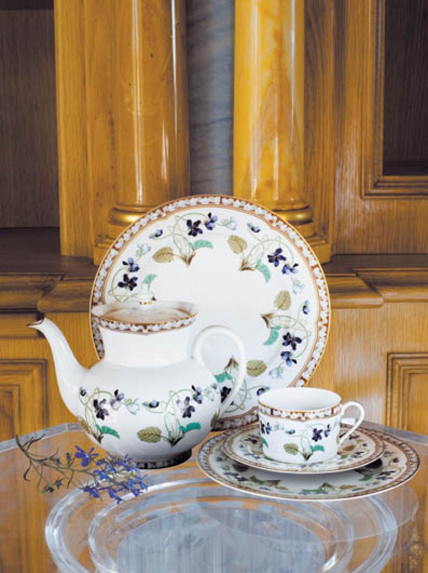 Naczynia z francuskiej manufaktury Haviland w Limoges. To najstarszy, po Miśni i Sevres, zakład produkujący porcelanę.