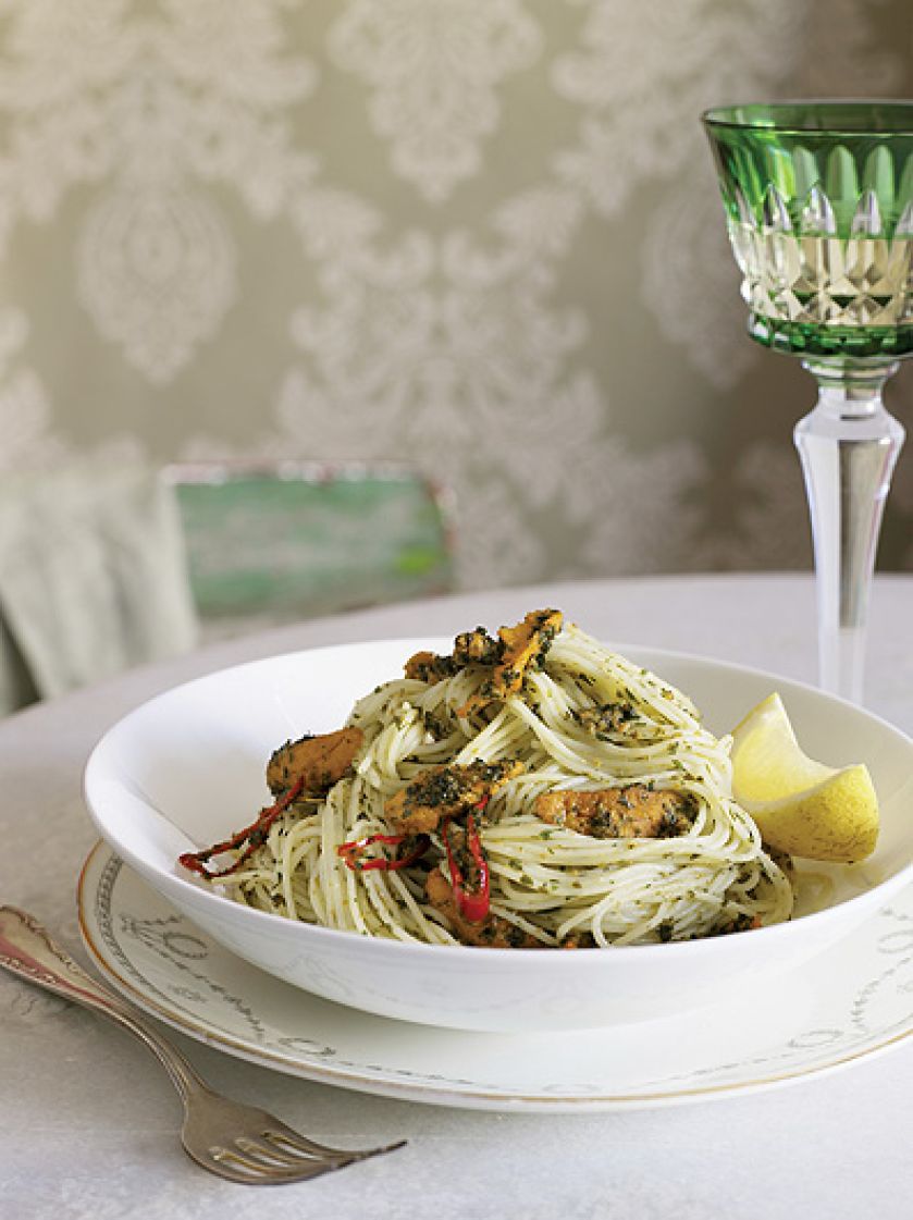 Spaghetti z bottargą. Pasta i basta