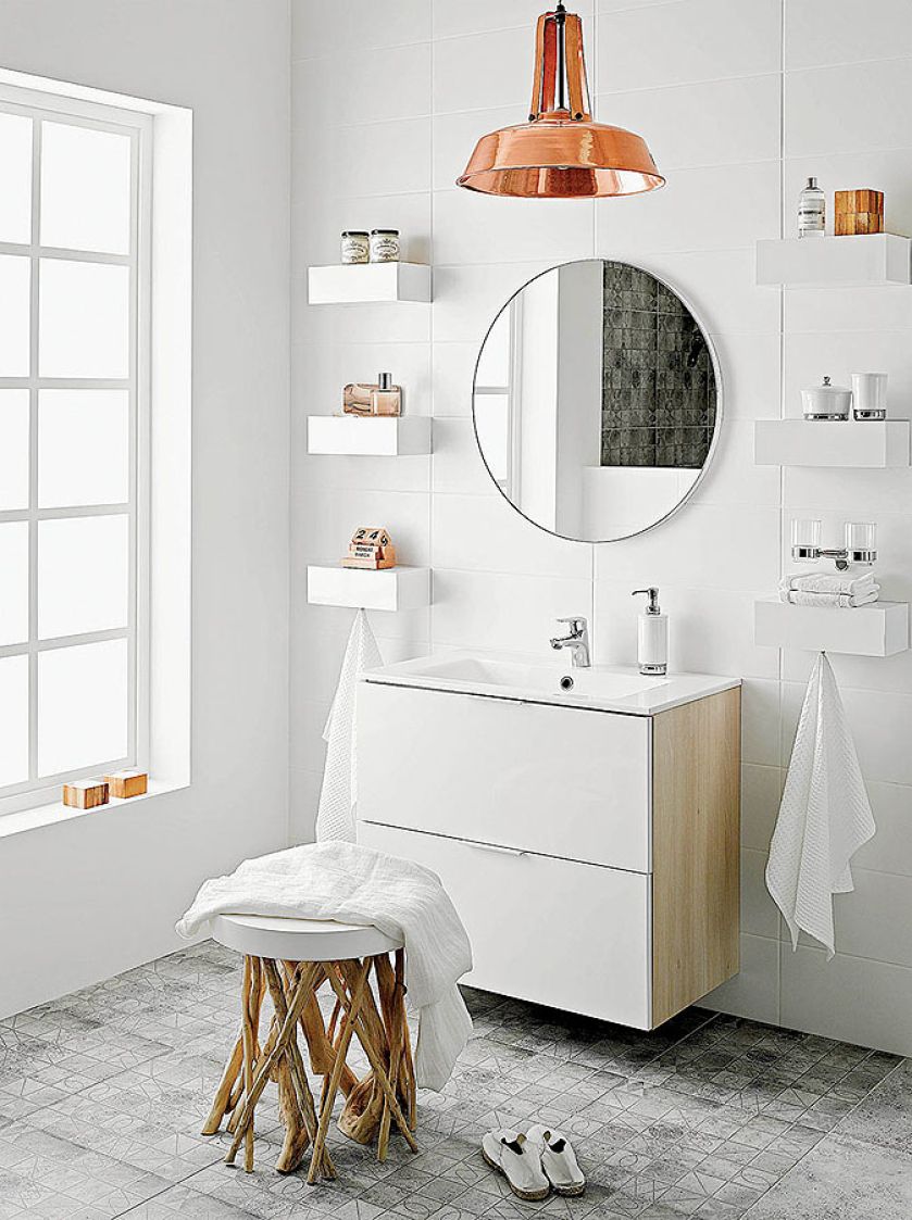 Modne półki i szafki do łazienki