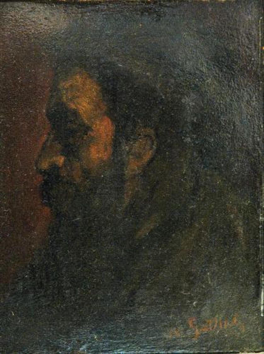 Maurycy Gottlieb Głowa mężczyzny z profilu , ok. 1874 r., cw 160 000 zł, REMPEX